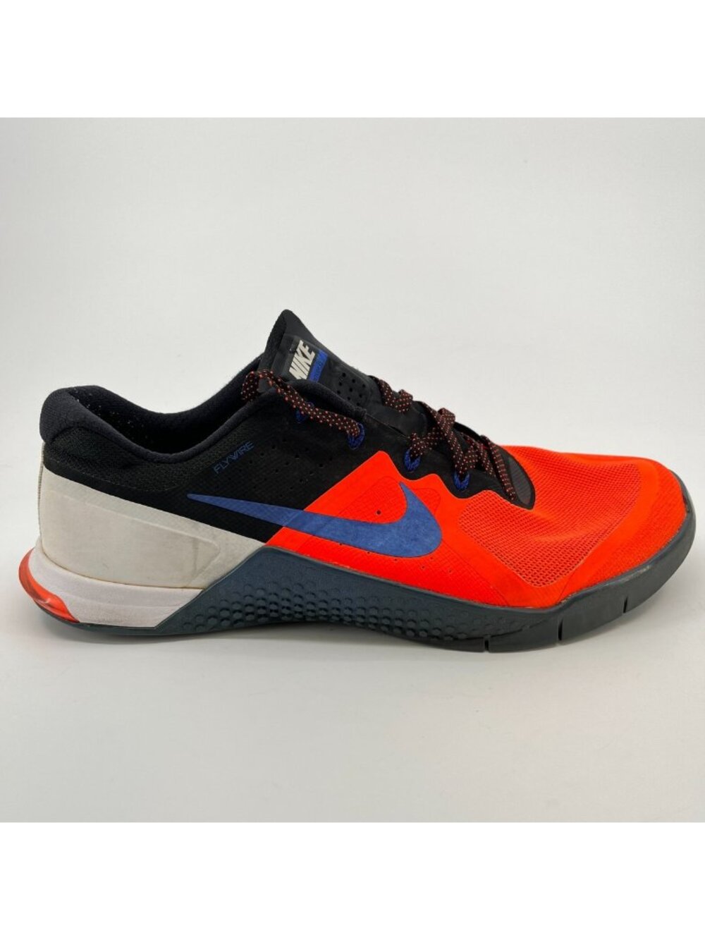 Nike Metcon 2 Mens Size 11 Orange Blue Athletic Running Training Shoes Sneakers